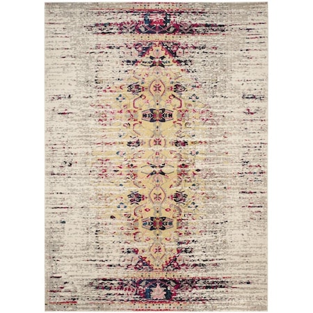 Safavieh Monaco Power Loomed Large Rectangle Area RugIvory & Pink 11 x 15 ft. MNC209R-1115